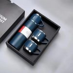 1220- Bardaklı Çelik Termos Set