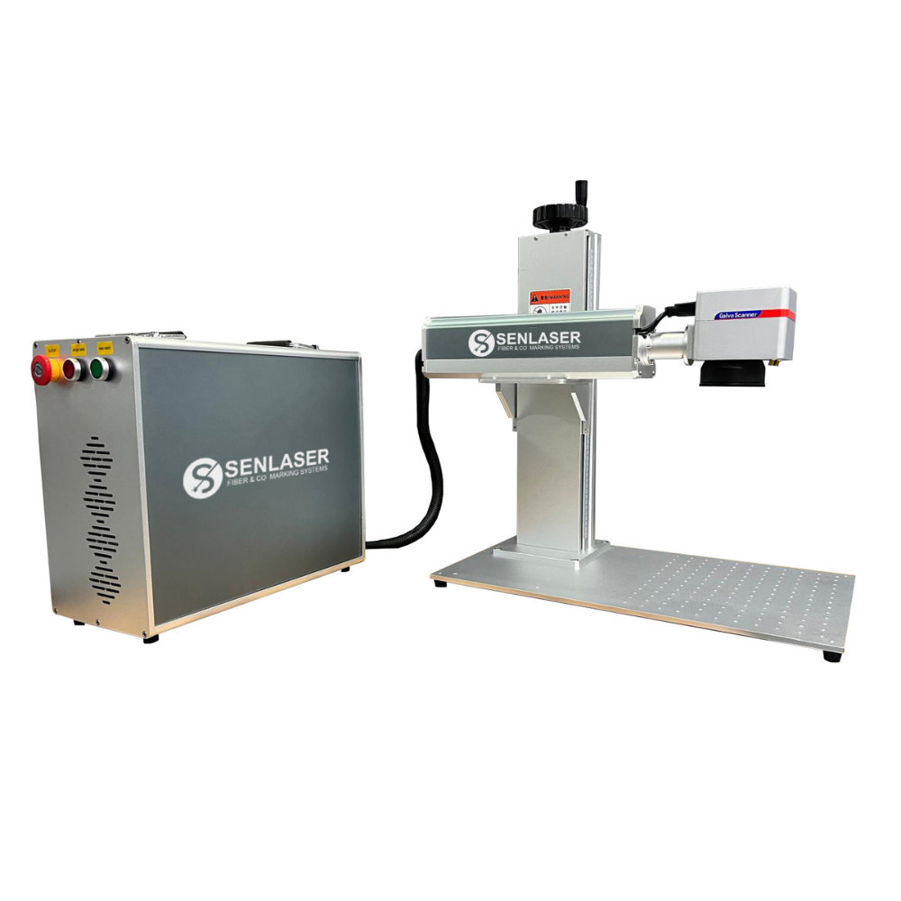 Senlaser 20W Fiber Lazer Markalama Makinesi Portatif Kasa