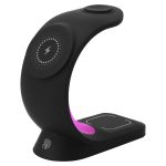 S-link SL-CW20 Siyah Telefon, Saat, Kulaklık Uyumlu 15W RGB Kablosuz Şarj Cihazı