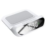 S-link SL-CW18 Beyaz Telefon Uyumlu 15W LCD Ekran Double Alarmlı Kablosuz Şarj Cihazı