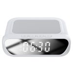 S-link SL-CW18 Beyaz Telefon Uyumlu 15W LCD Ekran Double Alarmlı Kablosuz Şarj Cihazı