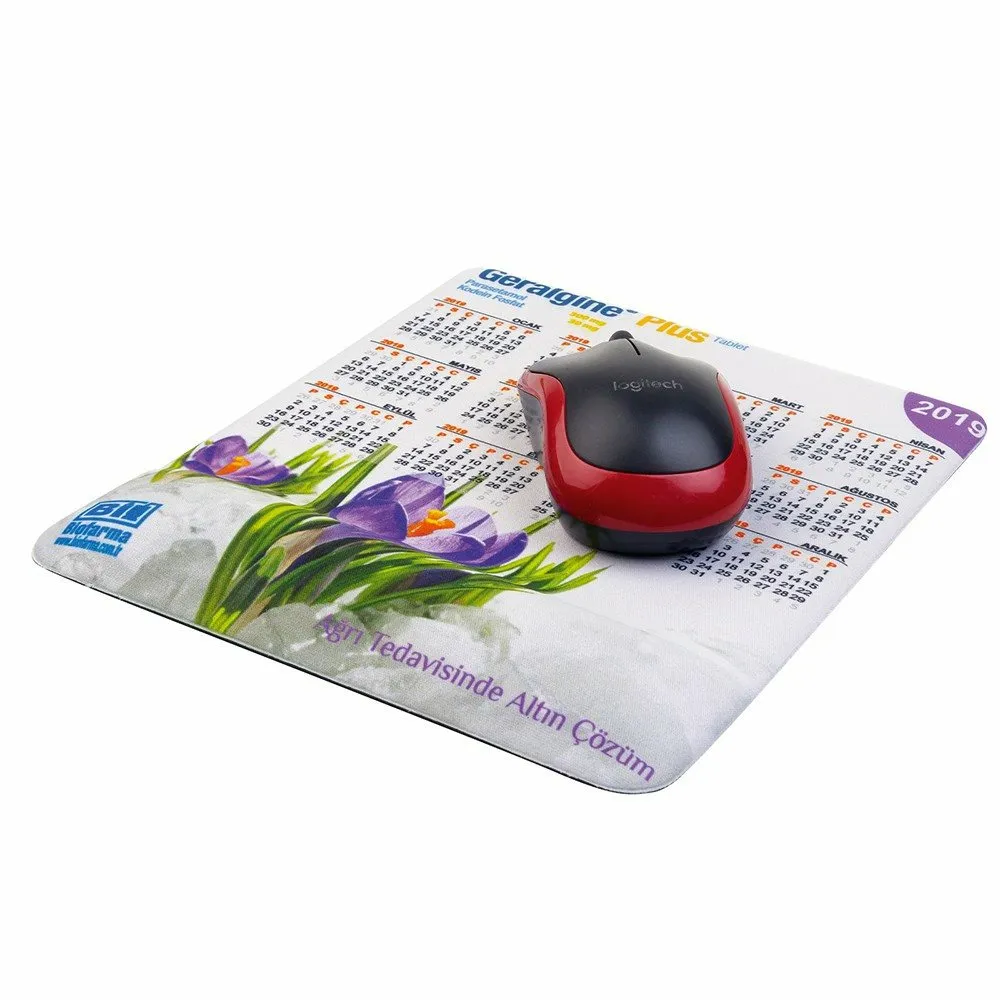 Sendio Ergonomik Silikon Bilek Destekli Dikdörtgen Kurumsal Promosyon Mousepad